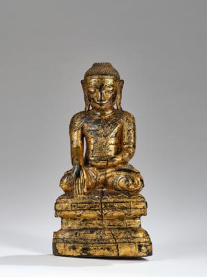 Buddha Shakyamuni, Burma, 18./19. Jh., - Asijské umění