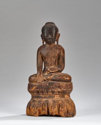 Buddha Shakyamuni, Burma, 18. Jh., - Arte Asiatica