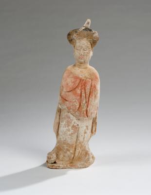 Figur einer "Fat Lady", China, Tang Dynastie (618-906), - Asiatische Kunst