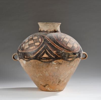 Großes Gefäß (guan), China, Neolithikum, Majiayao Kultur (ca. 3300-2250 v. Chr.), - Asijské umění