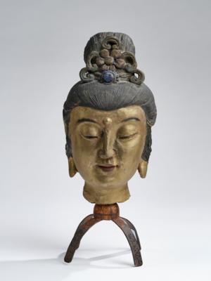 Guanyin Kopf, China, Ming Dynastie, - Asiatische Kunst