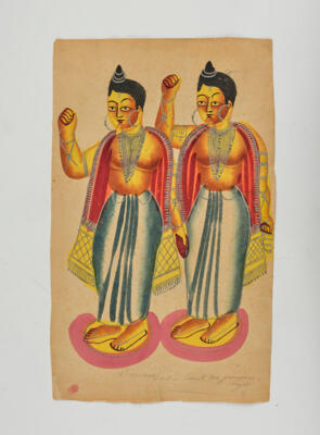 Kalighat-Schule, West-Bengalen, Ostindien, Ende 19. Jh., - Asiatische Kunst