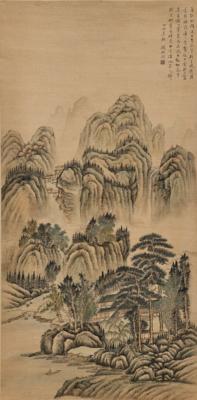 Yang Borun (1837-1911) in der Art von, Hängerolle - Arte Asiatica