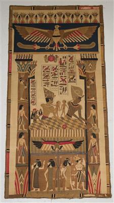 Ägyptisches Textiles Bild ca. 184 x 91 cm, - Tappeti
