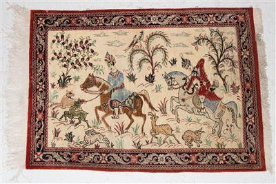 Ghom Seide ca. 56 x 76 cm, - Carpets