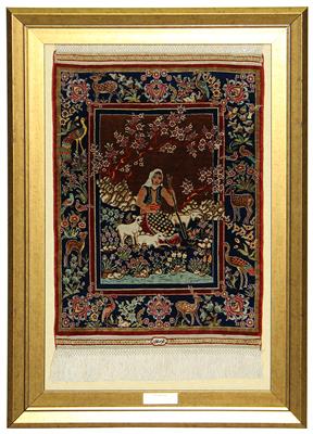 Hereke Seide ca. 48 x 33 cm, - Carpets