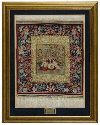 Hereke Seide ca. 43 x 34 cm, - Carpets