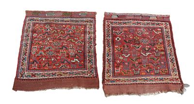 Chamseh Taschenpaar, - Teppiche für Einrichter & Sammler