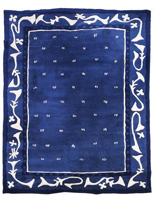 A “Trompettes” carpet (blue), - Design