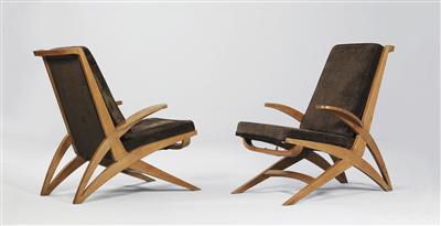 A pair of armchairs, - Design