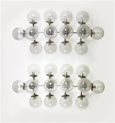 A pair of large “Modul I” wall appliques, - Design