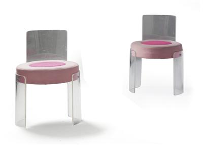 Coppia di poltroncine, - Design