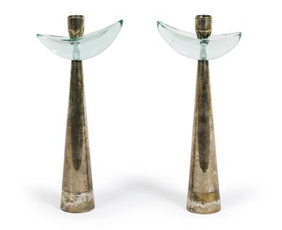 A pair of candelabra, Fontana Arte, - Design