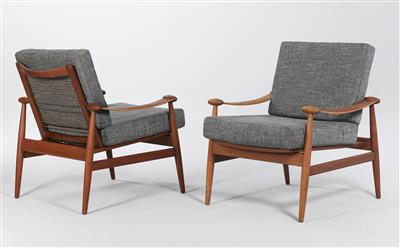 A pair of “Spade” armchairs, Model No. 133, - Design