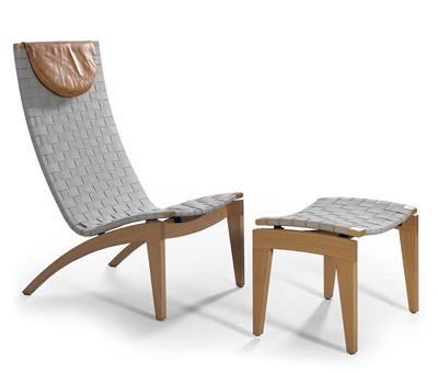 A chair and ottoman, - Design