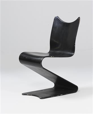 A preliminary series (prototype) S-chair, - Design