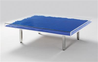 Table monochrome bleu, Yves Klein*, Ausführung Rotraut Klein-Moquay Edition, nach 1963, - Design