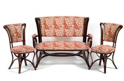 A group of a settee, two armchairs and two chairs, Model No. 7505, Thonet Frères - Design