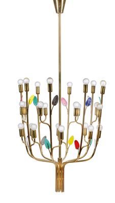 A “Buntblatt” chandelier, Model No. 3748, J. T. Kalmar, - Design