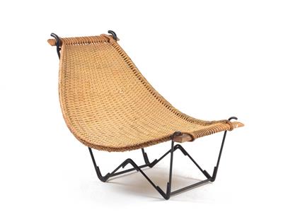 A “Duyan” wicker chair, designed by John Risley, - Design