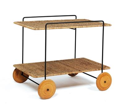 A large serving trolley, Carl Auböck, - Design