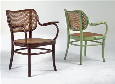 A pair of armchairs, Model No. A 283F, designed by Gustav Adolf Schneck, - Design