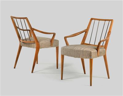 A pair of armchairs, designed by Oswald Haerdtl, - Design
