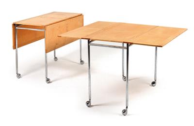 A pair of “Berit” tea & coffee tables, designed by Bruno Mathsson, - Design