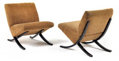 A pair of rare chairs, designed by Arnold Bode, - Design