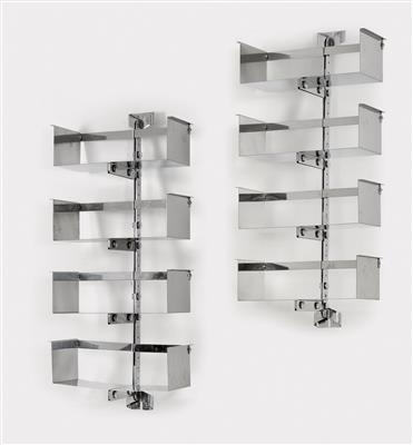 A pair of wall shelves, Model No. P700, designed by Vittorio Introini, - Design
