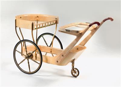 A serving trolley, Aldo Tura, - Design