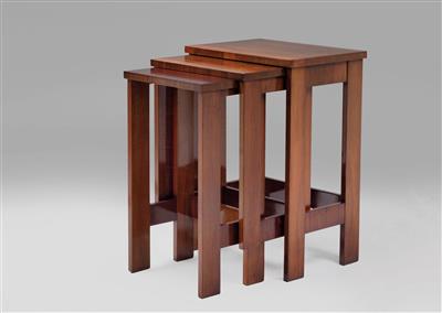 A set of three nesting tables, - Design