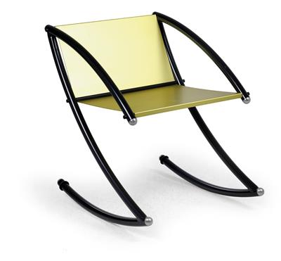 A “Black Market” armchair, designed and manufactured by Gruppe B. R. A. N. D. (Rudolf Weber & Boris Broschardt), - Design