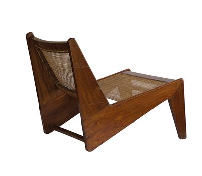 "Low caned armless easy chair", designed by Pierre Jeanneret - Design