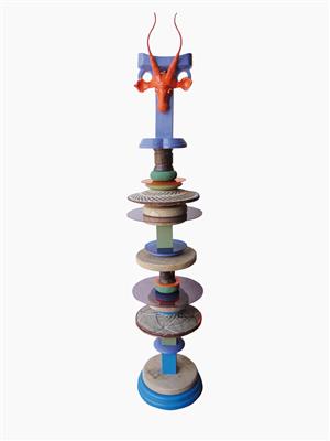 A “Simon Says Totem”, designed and manufactured by Nawaaz Saldulker, - Design