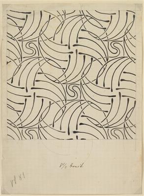 A “Flamingo” wallpaper design, Koloman Moser, - Design