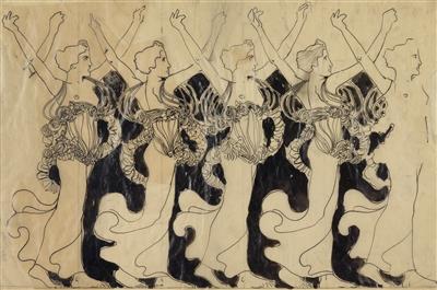 “Kranzträgerinnen” (“Wreath bearers”), Koloman Moser, - Design