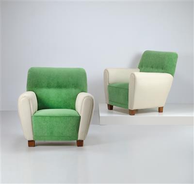 A pair of armchairs, designed by Oswald Haerdtl, - Design