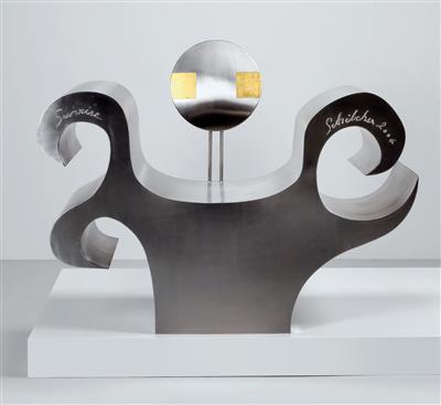 Stainless steel object, model “Sunrise“, designed by Friederich Schilcher, - Design