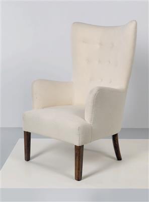 High-back chair, model no. 1673, designed by Ole Wanscher, - Design