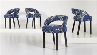 Set of four chairs, designed by Josef Hoffmann and Oswald Haerdtl - Design