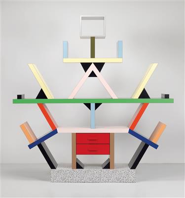 "Carlton"-Bücherregal / Raumteiler, Entwurf Ettore Sottsass, - Design