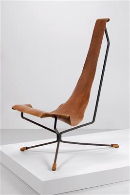 A “Lotus” lounge chair, designed by Dan Wenger, - Design