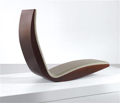 A “Seehebel” rocking chaise longue, designed by Tom Kühne*, - Design