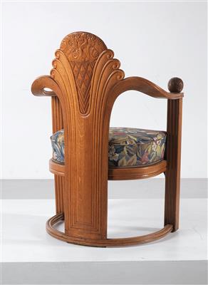 A rare armchair, designed by Otto Prutscher - Design