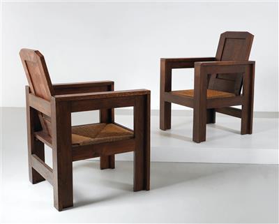 Zwei Lounge-Sessel / Armlehnsessel, Joseph Savina, - Design