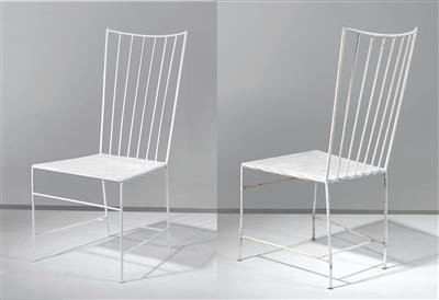 Two Sonett chairs, designed by the architect Thomas Lauterbach before 1953, - Design