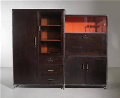 A rare tubular steel cabinet, Model No. B 111, designed in 1935, - Design