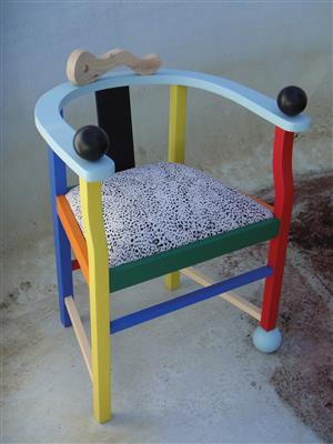 ‘Ode to Sottsass’ chair, designed by Nawaaz Saldulker, - Design