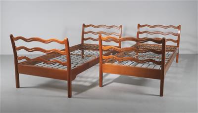 Two beds, designed by Ole Wanscher c. 1945, - Design